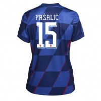 Maglia Calcio Croazia Mario Pasalic #15 Seconda Divisa Donna Europei 2024 Manica Corta